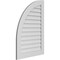 Ekena Millwork Quarter Round Top Left Surface Mount PVC Gable Vent w/ 3-1/2"W x 1"P Standard Frame, 28"W x 40"H GVPQL28X4001SN - alternate 3